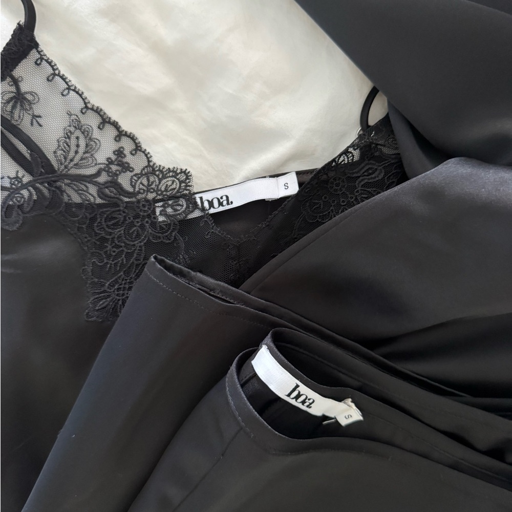 Black Lace Trim Set